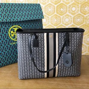 Tory Burch | GEMINI LINK CANVAS TOP-ZIP TOP